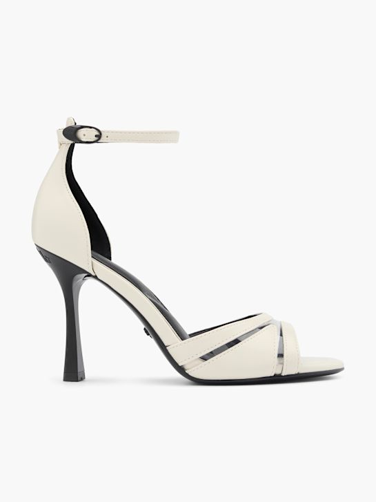 búfalo de tacón de la sandalia blanco deichmann