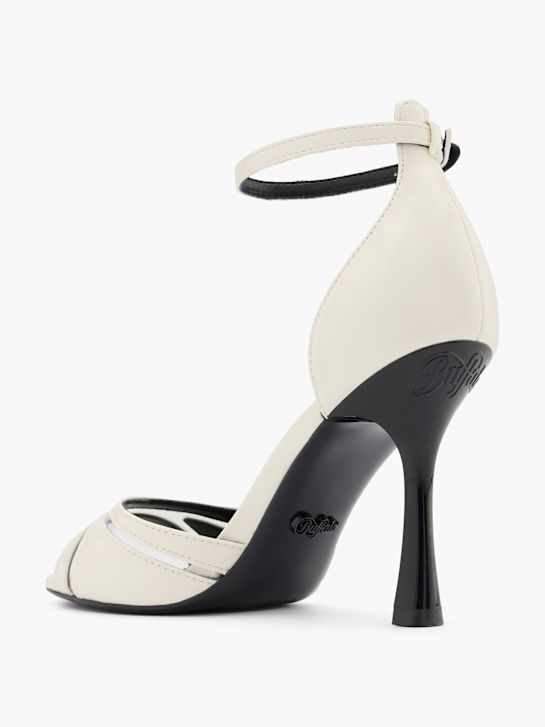 búfalo de tacón de la sandalia blanco deichmann