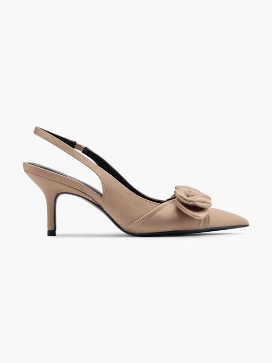 pasarela slingback talón taupe deichmann