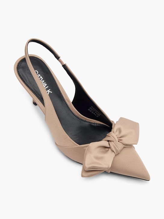 pasarela slingback talón taupe deichmann