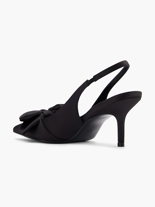 pasarela slingback talón negro deichmann