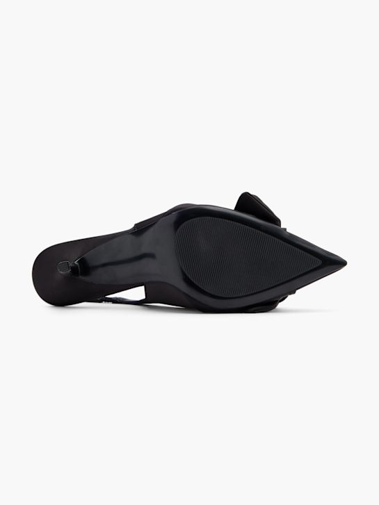 pasarela slingback talón negro deichmann