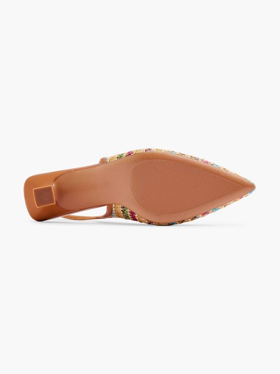 pasarela slingback talón marrón deichmann