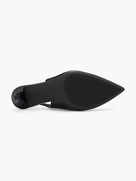 pasarela slingback talón negro deichmann