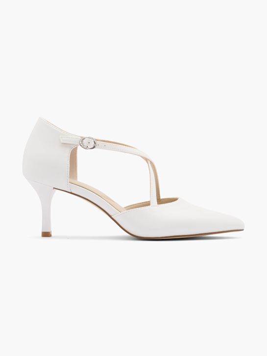 pasarela atado talón blanco deichmann