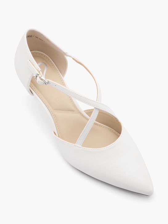 pasarela atado talón blanco deichmann