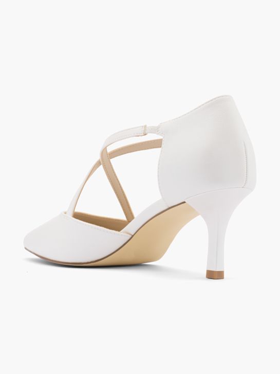 pasarela atado talón blanco deichmann
