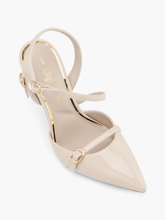 buffalo atado tacón beige deichmann