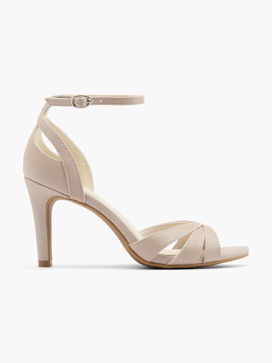 pasarela atado tacón beige deichmann