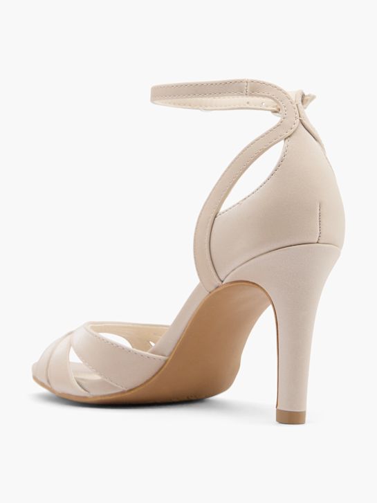 pasarela atado tacón beige deichmann