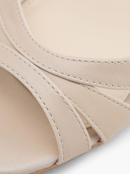pasarela atado tacón beige deichmann