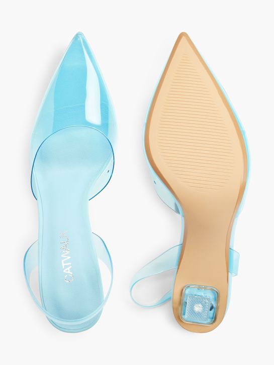pasarela slingback talón azul deichmann