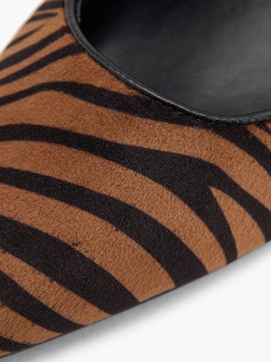 pasarela slingback talón marrón deichmann