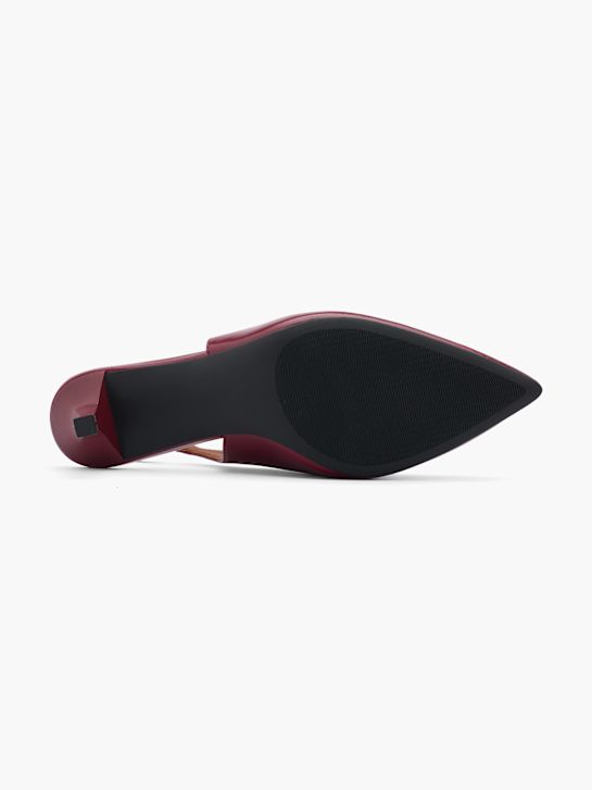 pasarela slingback talón rojo deichmann