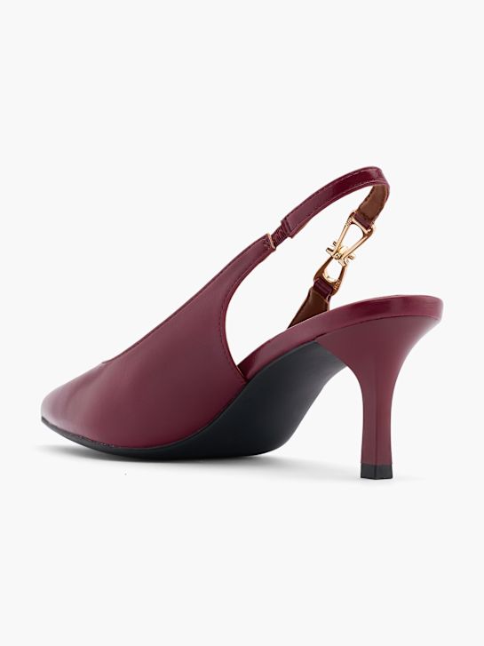 pasarela slingback talón rojo deichmann