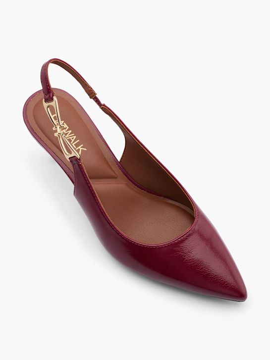 pasarela slingback talón rojo deichmann
