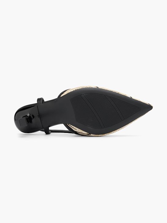 graceland slingback tacón beige deichmann