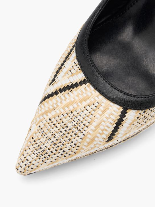 graceland slingback tacón beige deichmann