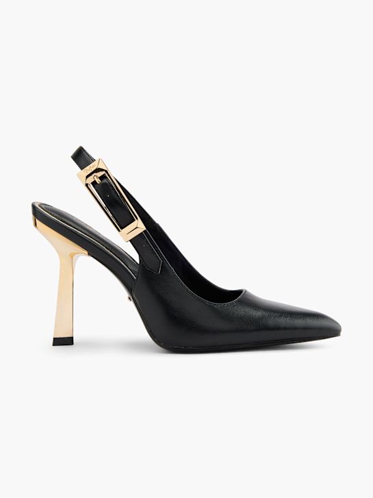 buffalo slingback talón negro deichmann
