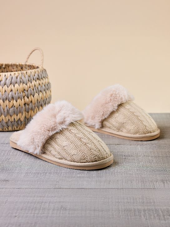 casa mia casa de la zapatilla beige deichmann
