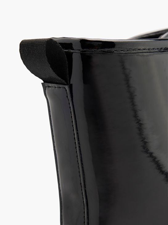 pasarela de cordones de arranque negro deichmann