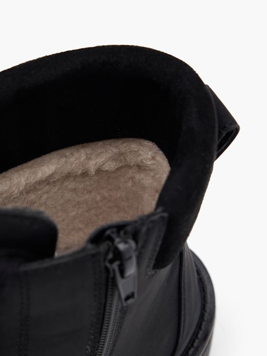 pasarela de cordones de arranque negro deichmann