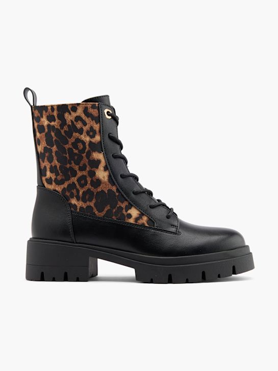 pasarela de cordones de arranque negro deichmann
