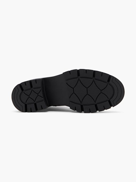 pasarela de cordones de arranque negro deichmann