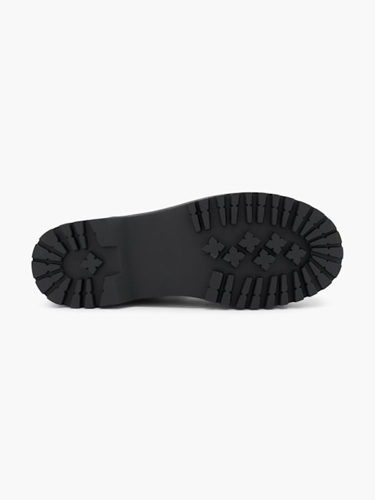 pasarela de cordones de arranque negro deichmann