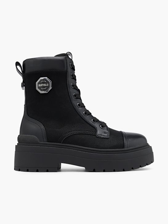 buffalo cordones de arranque negro deichmann