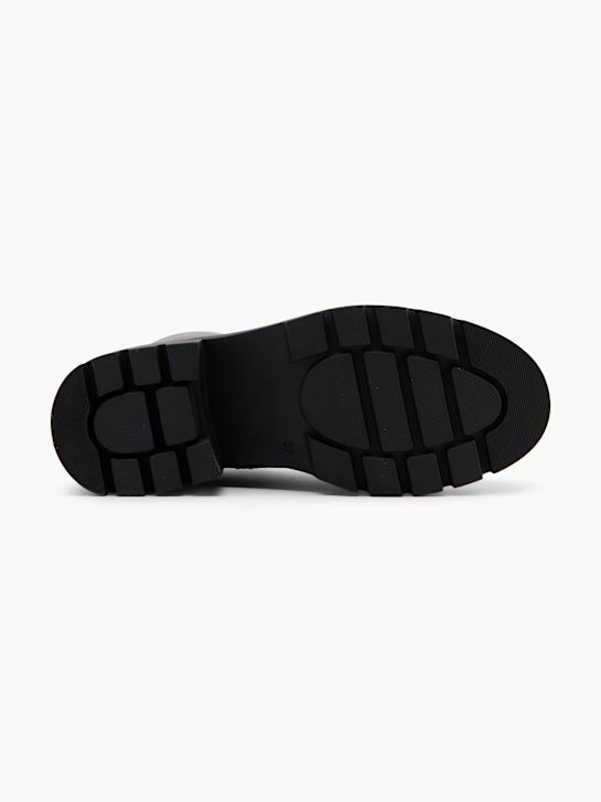 pasarela de cordones de arranque negro deichmann