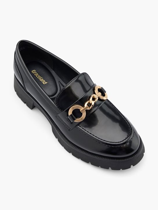 graceland mocasines negro deichmann