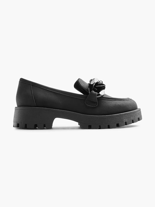 pasarela mocasines negro deichmann