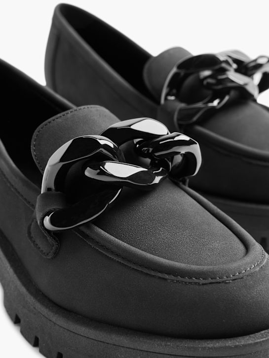 pasarela mocasines negro deichmann