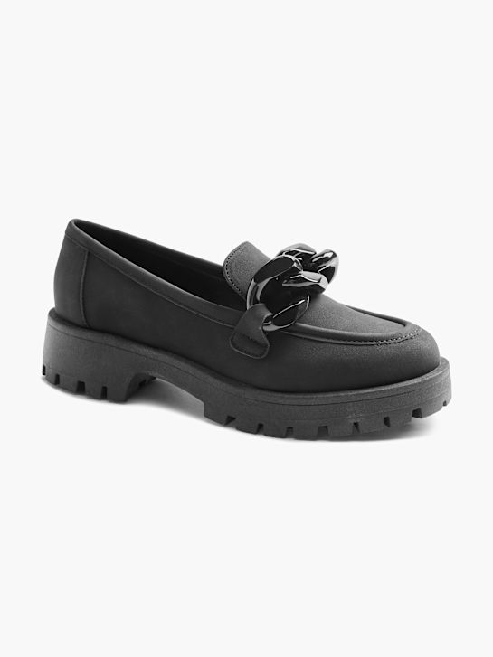 pasarela mocasines negro deichmann