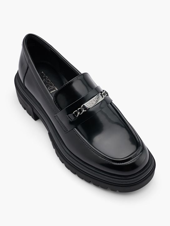 esprit mocasines negro deichmann