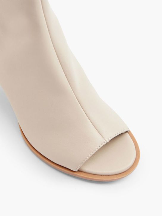 pasarela peep toe talón taupe deichmann