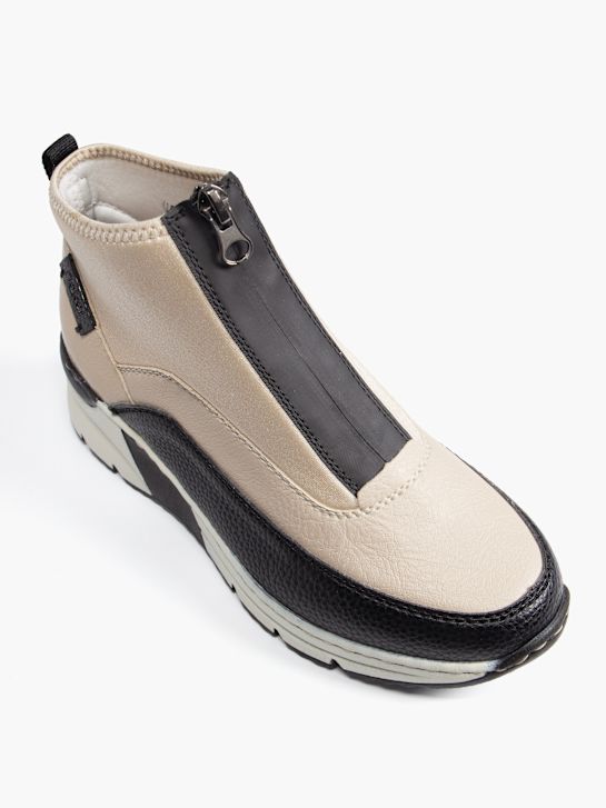 rieker alta entrenador superior de crema deichmann