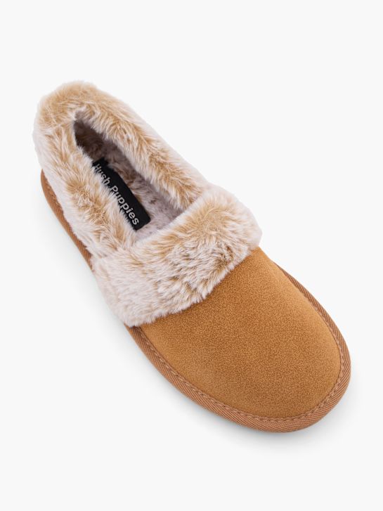 hush puppies de la felpa de la zapatilla beige deichmann