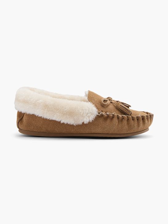 hush puppies de la felpa de la zapatilla beige deichmann