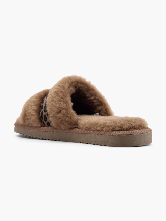 esprit zapatilla de felpa marrón deichmann