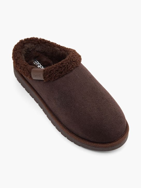 esprit zapatilla de felpa marrón deichmann