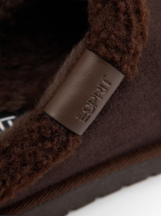 esprit zapatilla de felpa marrón deichmann