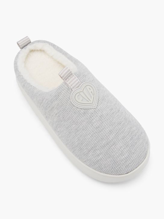 la fila de la felpa de la zapatilla gris deichmann