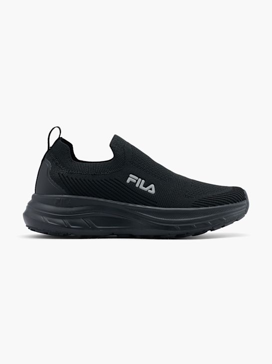 la fila de zapatillas negro deichmann