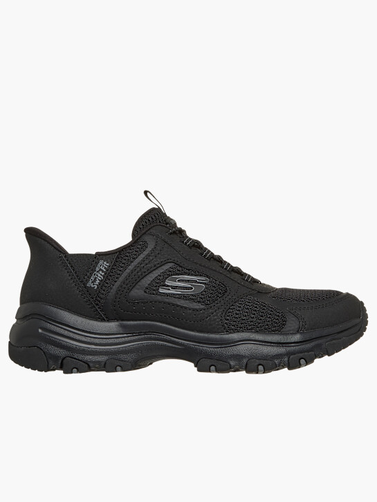 skechers swift ajuste i-conik slip-on entrenador negro deichmann