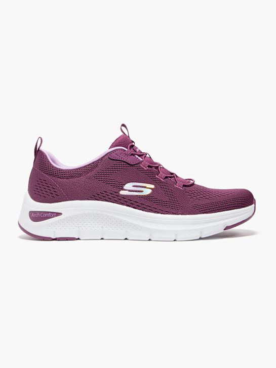 skechers arco de confort 2.0 entrenador morado deichmann