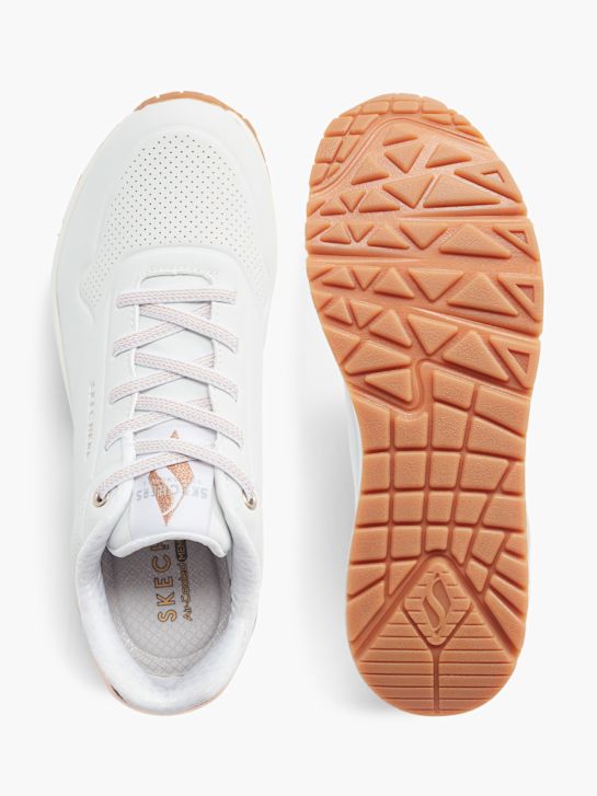 skechers uno - brillo de distancia slip-on entrenador blanco deichmann