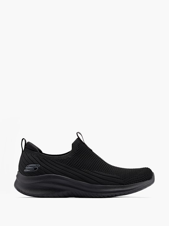 skechers zinergy slip-on entrenador negro deichmann