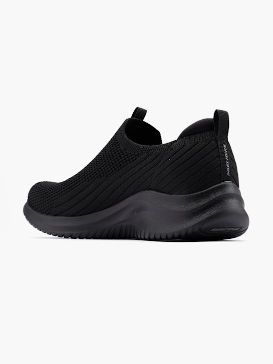 skechers zinergy slip-on entrenador negro deichmann